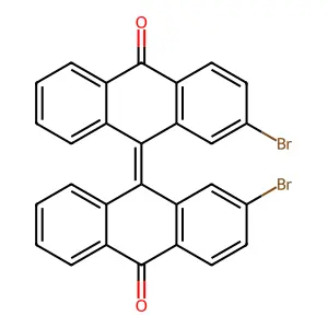 3-Bromo-10-(2-bromo-10-oxo-9(10H)-anthracenylidene)-9(10H)-anthracenone structure