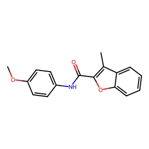 2-Benzofurancarboxamide, N-(p-methoxyphenyl)-3-methyl- structure