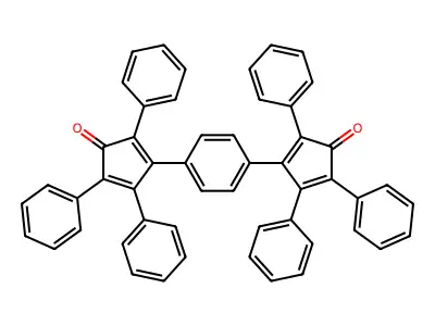 3,3'-(1,4-Phenylene)bis(2,4,5-triphenylcyclopentadienone) structure
