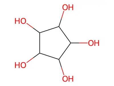 1,2,3,4,5-Cyclopentanepentol structure