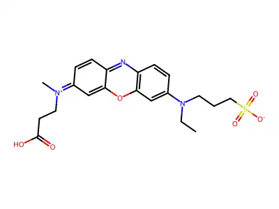 EVOblue-30 dye structure