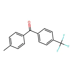 (4-Methylphenyl)[4-(trifluoromethyl)phenyl]methanone structure