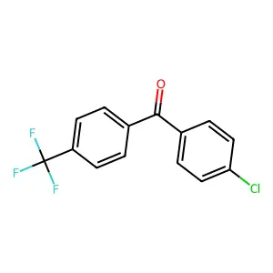(4-Chlorophenyl)[4-(trifluoromethyl)phenyl]methanone structure