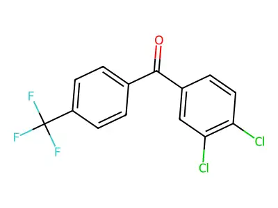 3,4-Dichloro-4'-(trifluoromethyl)benzophenone structure