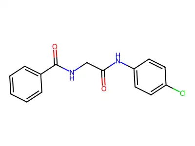 N-[2-(4-chloroanilino)-2-oxoethyl]benzamide structure