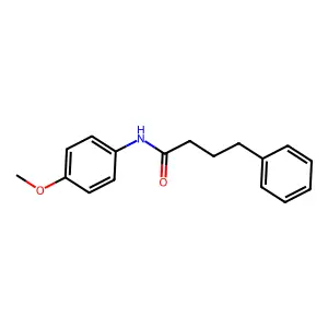 N-(4-methoxyphenyl)-4-phenylbutanamide structure