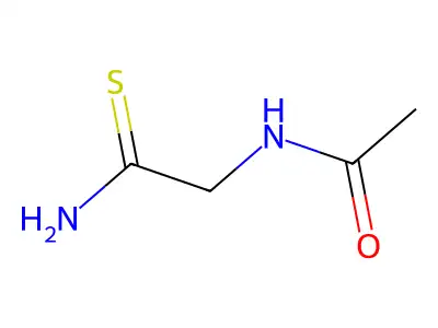 N-(2-amino-2-thioxoethyl)acetamide structure