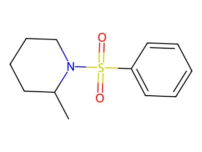 2-Methyl-1-(phenylsulfonyl)piperidine structure