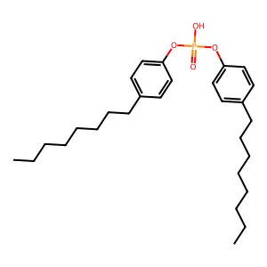 双(4-辛基苯基)磷酸氢酯 structure
