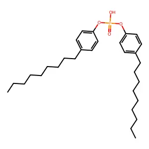 Bis(p-nonylphenyl) hydrogen phosphate structure