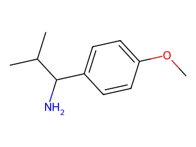 1-(4-Methoxyphenyl)-2-methylpropan-1-amine structure