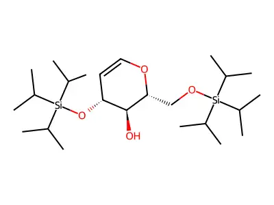 3,6-Di-O-(triisopropylsilyl)-D-glucal structure