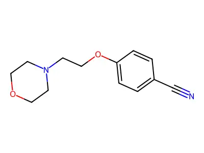 4-(2-Morpholin-4-ylethoxy)benzonitrile structure