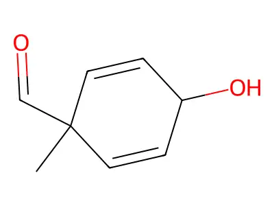 4-Hydroxy-1-methylcyclohexa-2,5-dienecarbaldehyde structure
