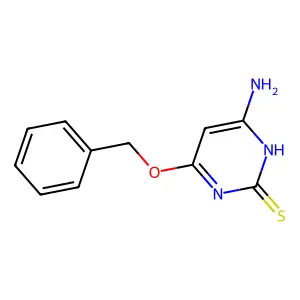 4-amino-6-(benzyloxy)-2(3H)-pyrimidinethione structure