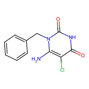 6-Amino-1-benzyl-5-chloropyrimidine-2,4-dione structure
