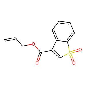 Prop-2-en-1-yl 1,1-dioxo-1lambda6-benzothiophene-3-carboxylate structure