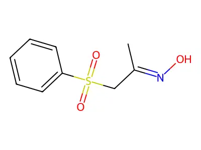 Phenylsulfonylacetone oxime structure