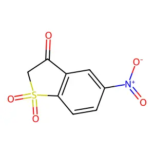 5-Nitrobenzo[b]thiophen-3(2H)-one 1,1-Dioxide structure