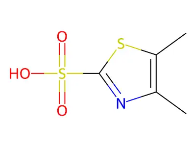 2-Thiazolesulfonic acid, 4,5-dimethyl- structure