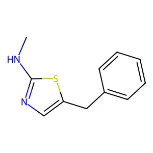 5-benzyl-N-methyl-1,3-thiazol-2-amine structure