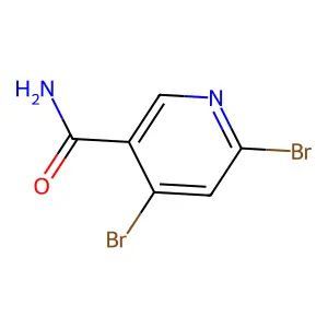 4,6-Dibromonicotinamide structure