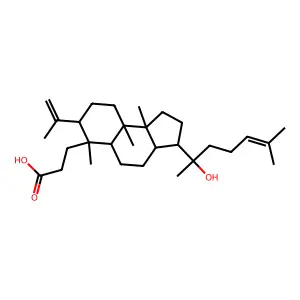 3,4-Secodammara-4(28),24-dien-3-oic acid, 20-hydroxy- structure