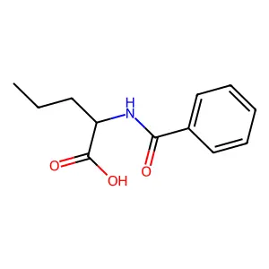 L-Norvaline, N-benzoyl- structure