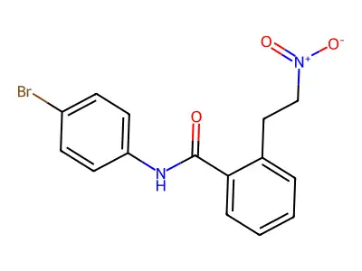 N-(4-bromophenyl)-2-(2-nitroethyl)benzamide structure