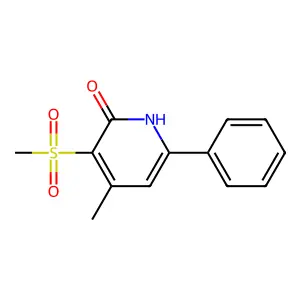 4-Methyl-3-(methylsulfonyl)-6-phenyl-2-pyridinol structure