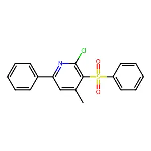 3-(Benzenesulfonyl)-2-chloro-4-methyl-6-phenylpyridine structure
