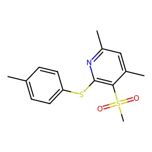 4,6-Dimethyl-2-[(4-methylphenyl)sulfanyl]-3-(methylsulfonyl)pyridine structure