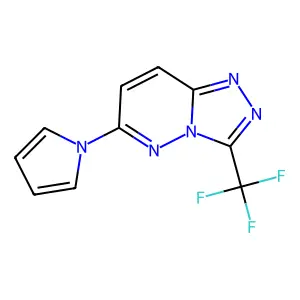 6-(1H-pyrrol-1-yl)-3-(trifluoromethyl)[1,2,4]triazolo[4,3-b]pyridazine structure