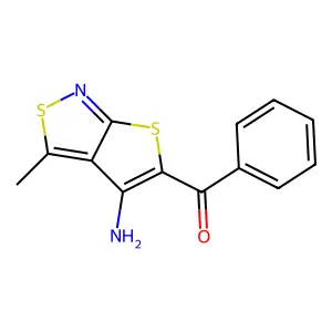 (4-Amino-3-methylthieno[2,3-c]isothiazol-5-yl)(phenyl)methanone structure