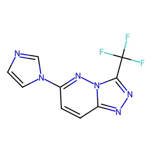 6-(1H-imidazol-1-yl)-3-(trifluoromethyl)[1,2,4]triazolo[4,3-b]pyridazine structure