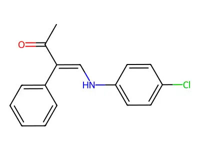4-(4-Chloroanilino)-3-phenyl-3-buten-2-one structure