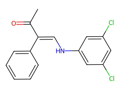 4-(3,5-Dichloroanilino)-3-phenyl-3-buten-2-one structure