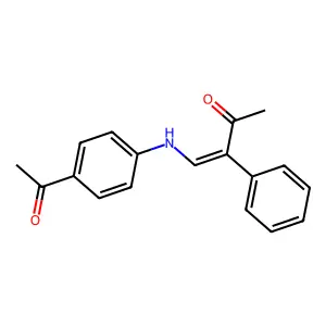 4-(4-Acetylanilino)-3-phenyl-3-buten-2-one structure