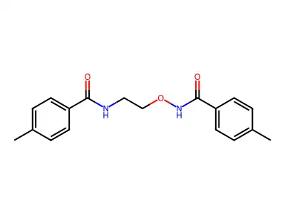 4-methyl-N-[2-[(4-methylbenzoyl)amino]oxyethyl]benzamide structure