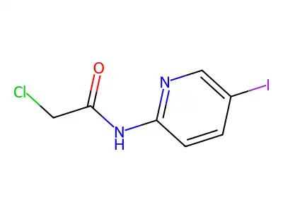 2-chloro-N-(5-iodo-2-pyridinyl)acetamide structure