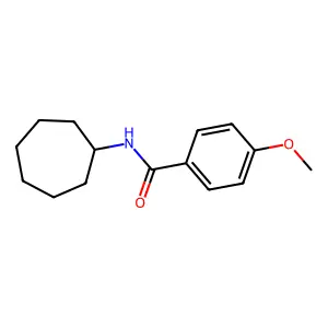 N-Cycloheptyl-4-methoxybenzamide structure