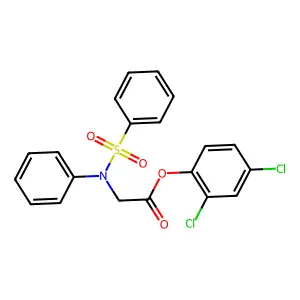 2,4-Dichlorophenyl 2-[(phenylsulfonyl)anilino]acetate structure