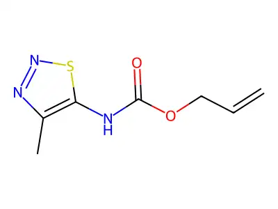 allyl N-(4-methyl-1,2,3-thiadiazol-5-yl)carbamate structure