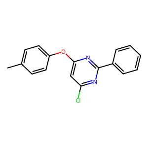 4-Chloro-6-(4-methylphenoxy)-2-phenylpyrimidine structure