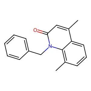 1-Benzyl-4,8-dimethylquinolin-2-one structure