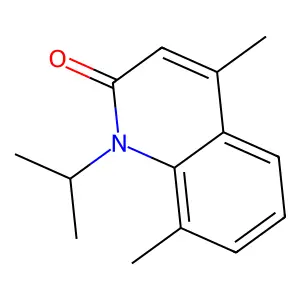 1-isopropyl-4,8-dimethyl-2(1H)-quinolinone structure