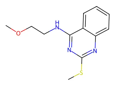 N-(2-methoxyethyl)-2-(methylsulfanyl)-4-quinazolinamine structure