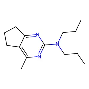 4-methyl-N,N-dipropyl-6,7-dihydro-5H-cyclopenta[d]pyrimidin-2-amine structure