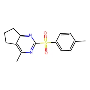 4-methyl-2-[(4-methylphenyl)sulfonyl]-6,7-dihydro-5H-cyclopenta[d]pyrimidine structure