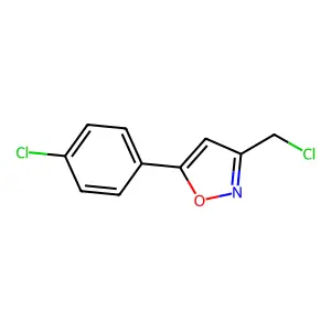 3-(Chloromethyl)-5-(4-chlorophenyl)-1,2-oxazole structure
